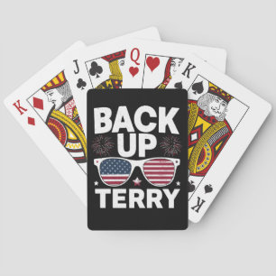 Back Up Terry Lustiger 4. Juli Patriotisches Feuer Spielkarten
