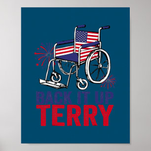 Back Up Terry setzen Sie es in umgekehrte Feuerarb Poster