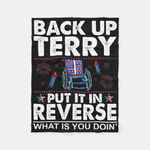 Back Up Terry setzen Sie es in umgekehrte Feuerwer Fleecedecke