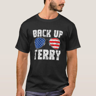 Back Up Terry USA Flag 4. Juli Vintage Sunglas T-Shirt