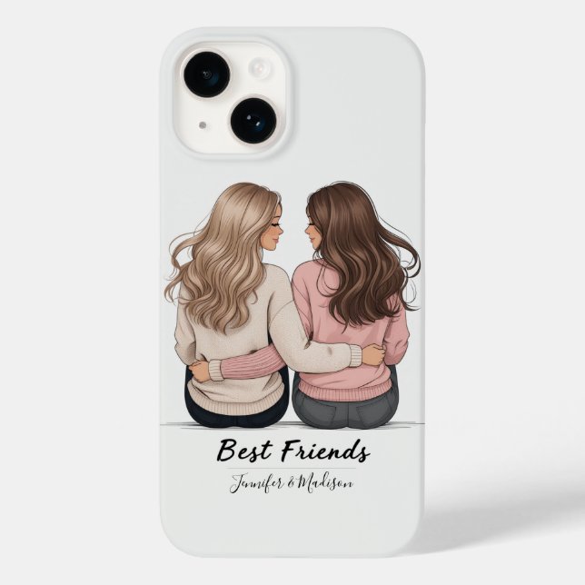 Back View No Face Best Friends Art – Aesthetic iPh Case-Mate iPhone 14 Hülle (Rückseite)