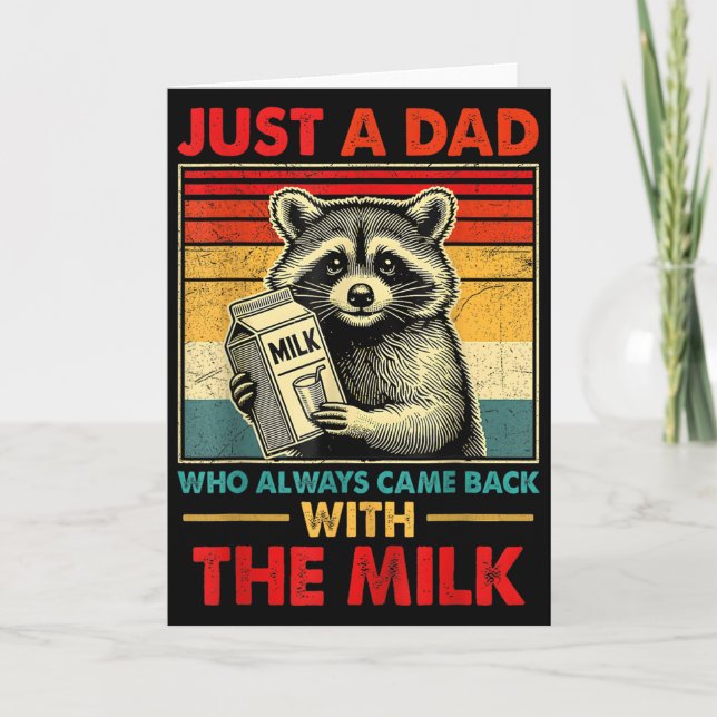 Back With The Milk Fathers Day  Karte (Vorderseite)