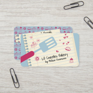 Backbäckerei Spatula Doodle Süßigkeiten Kekse K Visitenkarte