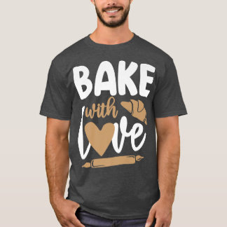 Backbackwalze Button Croissant T-Shirt