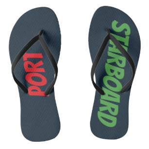 Backbord- und Steuerbord-Badeschlappen Flip Flops