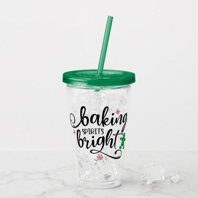Backbrillanz | Weihnachtsfest Spaß Acryltrinkbecher (Rückseite Ice)