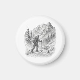 Backcountry-Skitouren-Magnet Magnet