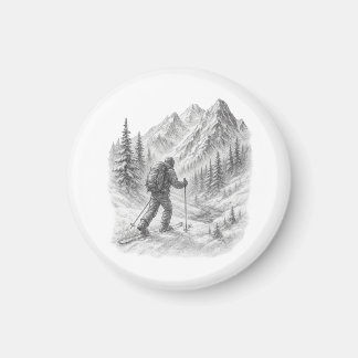 Backcountry-Skitouren-Magnet Magnet