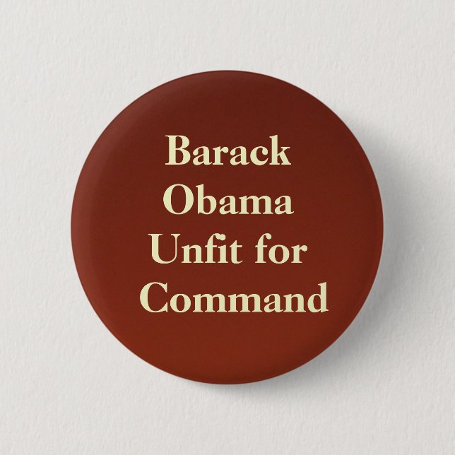 backdropapplication, Barack ObamaUnfit für Befehl Button (Vorderseite)