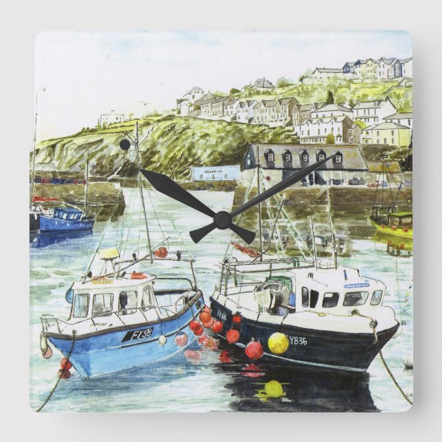 "Backe zur Backe" Uhr (Vorderseite)