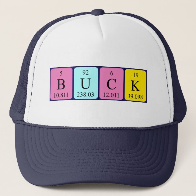 Backed Periodenname Hut Truckerkappe (Vorderseite)