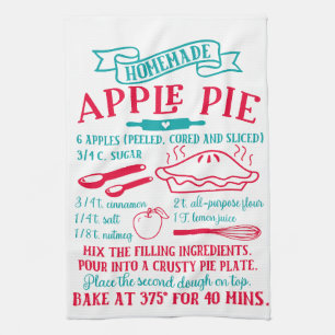 Backen Apple Pie Rezept Küchentuch