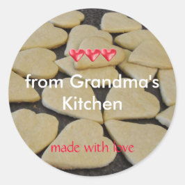 Backen aus der Großküche Runder Aufkleber