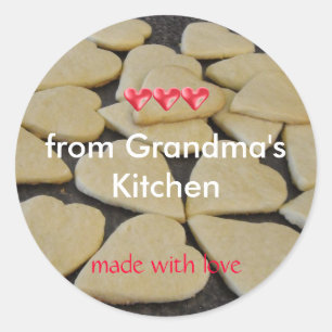 Backen aus der Großküche Runder Aufkleber