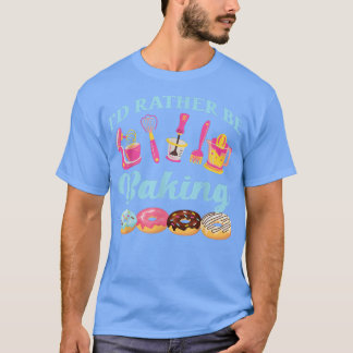 Backen Backwalze Button Donut ich lieber backen T-Shirt