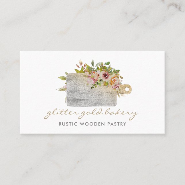 Backen Cooking Brettchen hausgemacht Visitenkarte (Vorderseite)