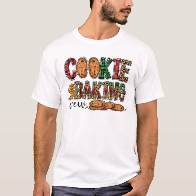 Backen Crew Gingerbrot Team T-Shirt (Vorderseite)