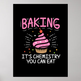 Backen der Chemiegeschenke Poster