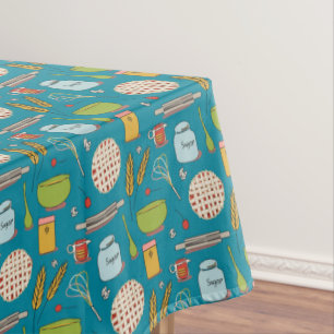 Backen einer Kirschtorten-Kunsttischdecke Tischdecke