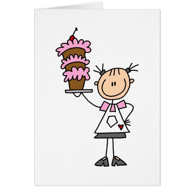 Backen einer Kuchen-Karte (Vorne)