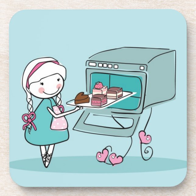 Backen Getränkeuntersetzer (Vorderseite)