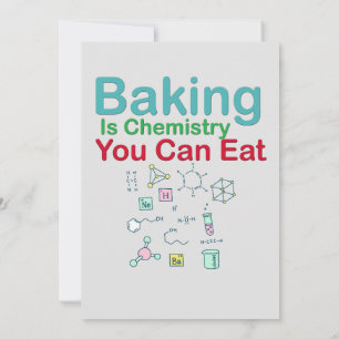 Backen ist Chemie, die man essen kann Einladung