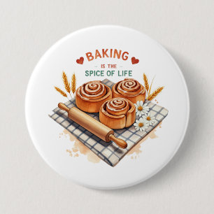 Backen ist der Geschmack des Lebens - ZimtRoll Button