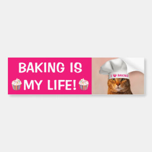 Backen ist mein lebenslanger Autoaufkleber