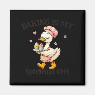 Backen ist mein spirituelles Geschenk Backen Humor Magnet