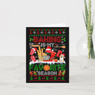 Backen ist meine Lieblingssaison Weihnachten Backt Karte