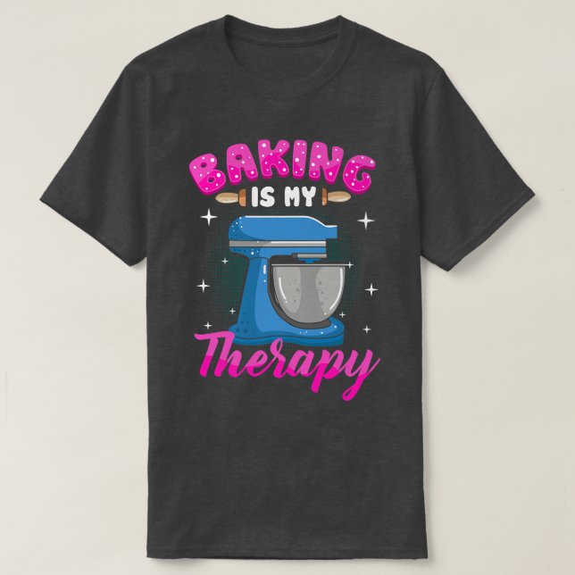 Backen ist meine Supermacht 447 T-Shirt (Design vorne)