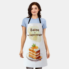 Backen ist meine Supermacht Schürze
