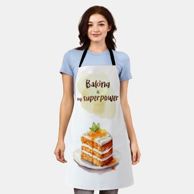 Backen ist meine Supermacht Schürze (Getragen)