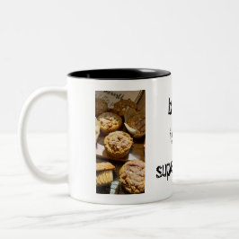 Backen ist meine Superpower-Tasse Zweifarbige Tasse