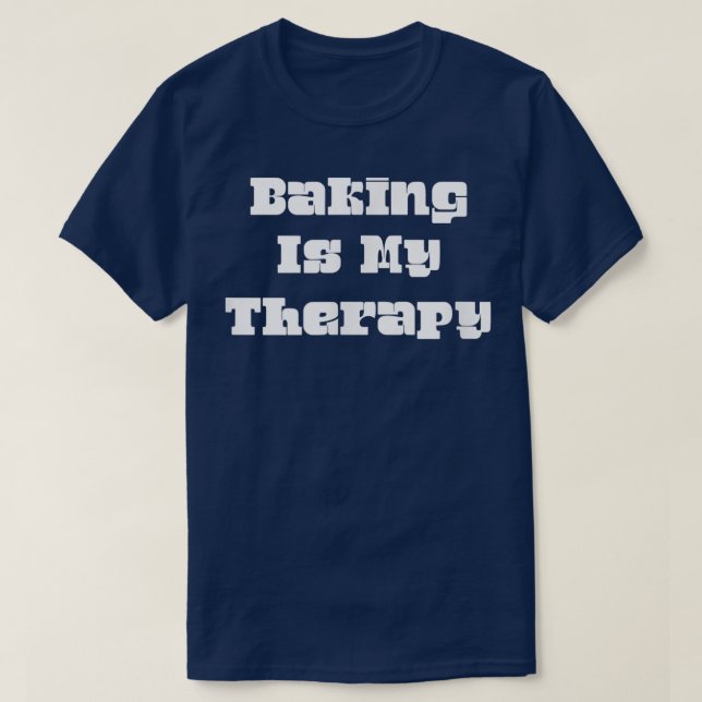 Backen ist meine Therapie Niedlich Joke Novelty T-Shirt (Design vorne)