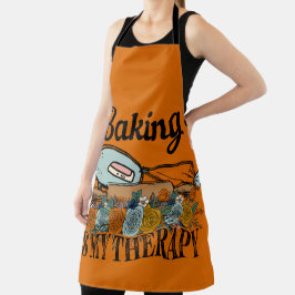 Backen ist meine Therapie Schürze