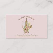 Backen Koch Logo rustikale Blumenkost