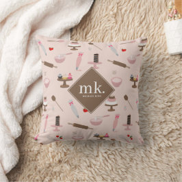 Backen & Kochen Backwaren Kochen Monogramm Kissen