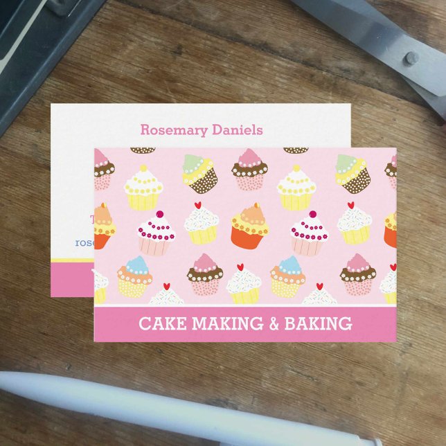 Backen & Kuchen machen Calling Card. Visitenkarte (Von Creator hochgeladen)