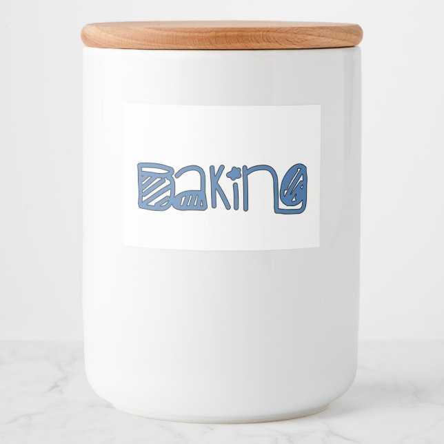 Backen Lebensmitteletikett (Vorderseite)