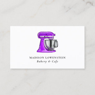Backen Lila Whiskaterer Konditorei Koch Moderner Visitenkarte