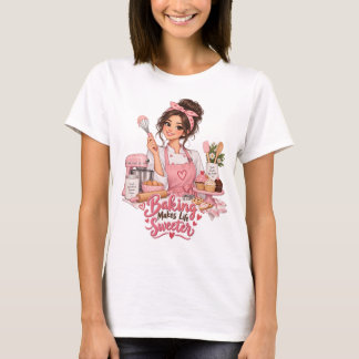 Backen macht das Leben süßer Bäcker T-Shirt