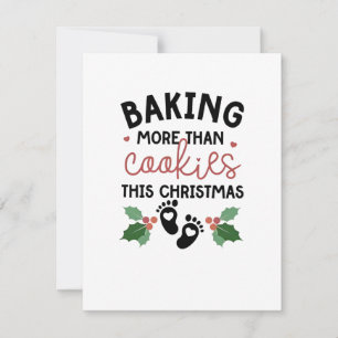 Backen mehr als Cookies Diese Weihnachtsschwangers Einladung
