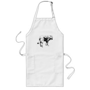 Backen mit Hunde-Schürze Lange Schürze