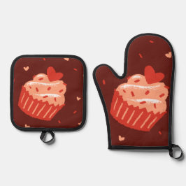 Backen Ofenhandschuh & Topflappen-Set