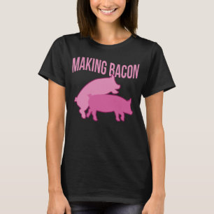 Backen Schweinefleisch Schweinefleisch Frühstück M T-Shirt