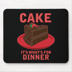 Backen Sie, es ist zusammen, was für Abendessen Mousepad