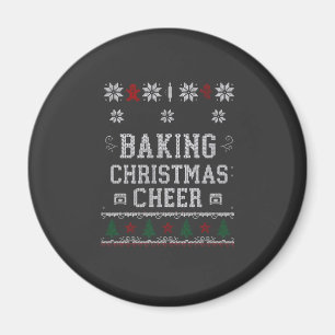 Backen Sie Weihnachtsfreude Lebkuchen-Ofen Strickm Magnet