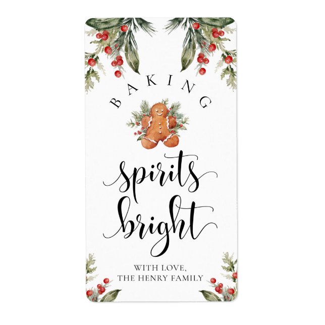 Backen Spirituosen Helle Weihnachtsgeschenk Aufkle (Vorne)