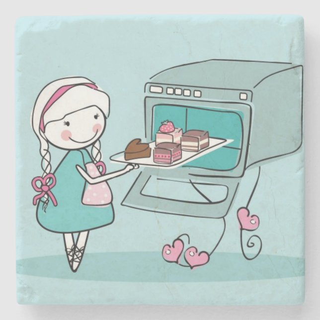 Backen Steinuntersetzer (Vorderseite)